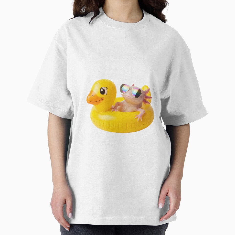 Axolotl duck pool float funny kawaii cute meme by CheeseBlueprint