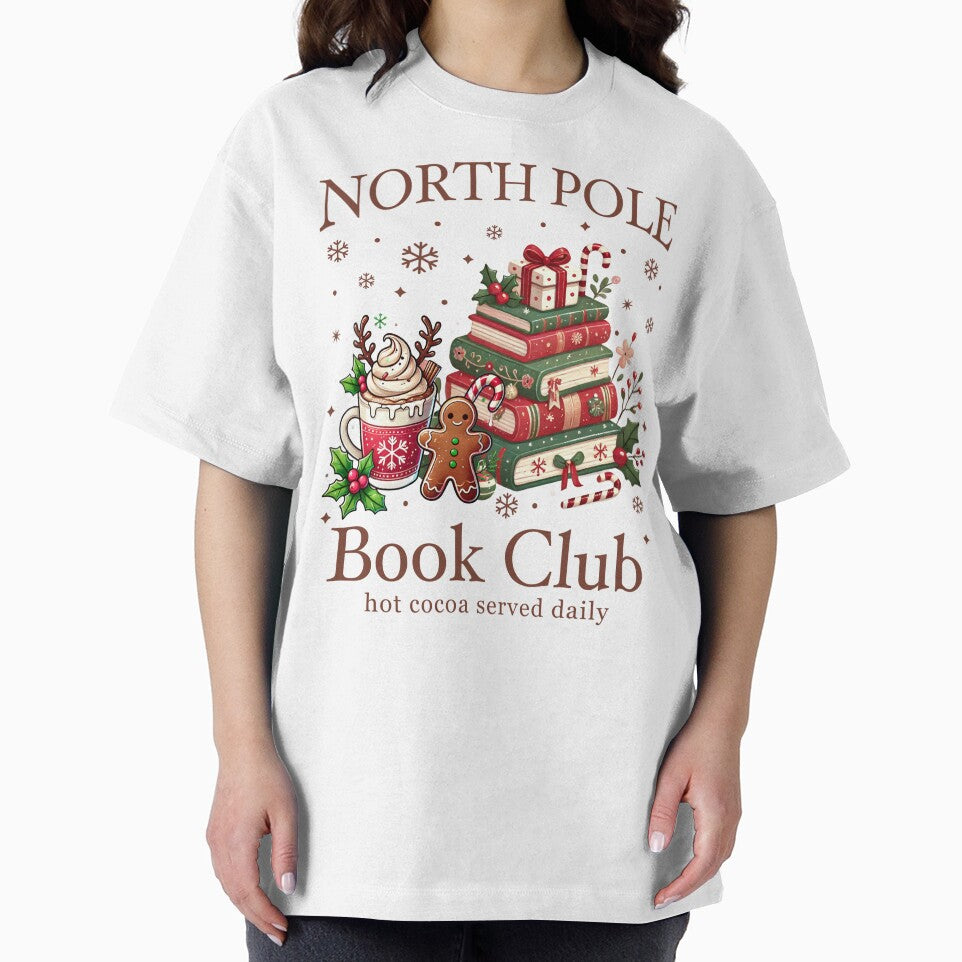 Funny North Pole Book Club Book Lover Christmas Bookish Christmas by Sujitra  Romyen
