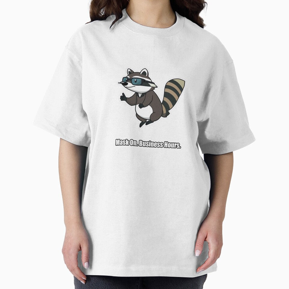 Raccoon - Mask On Business Hours - Funny Raccoon Gift by pawdrops