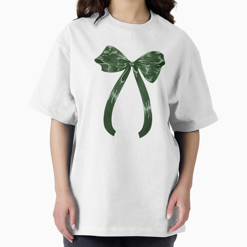 Vintage green Christmas bow by selk-i3