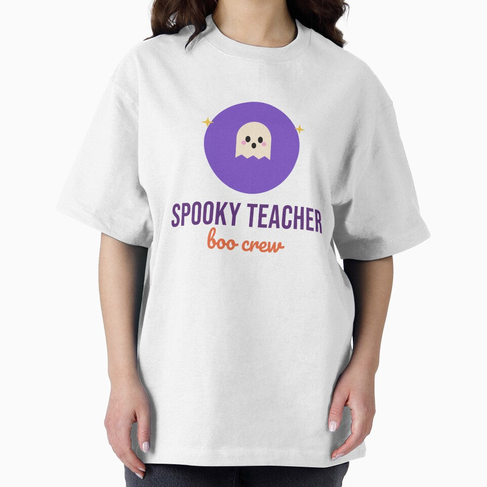 Spooky Teacher Ghost - Cute Halloween Teacher Shirt by RankShift