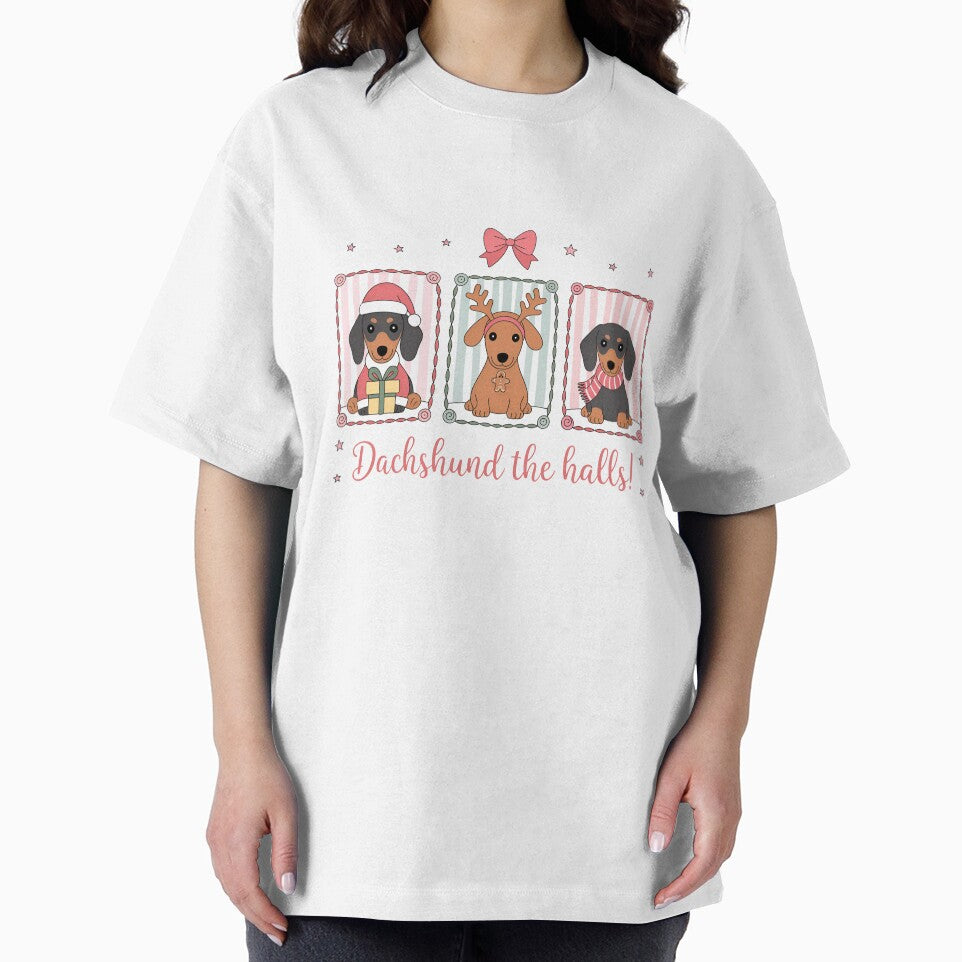 Preppy Christmas Dachshund – Festive Holiday Dog Art by BackTWO