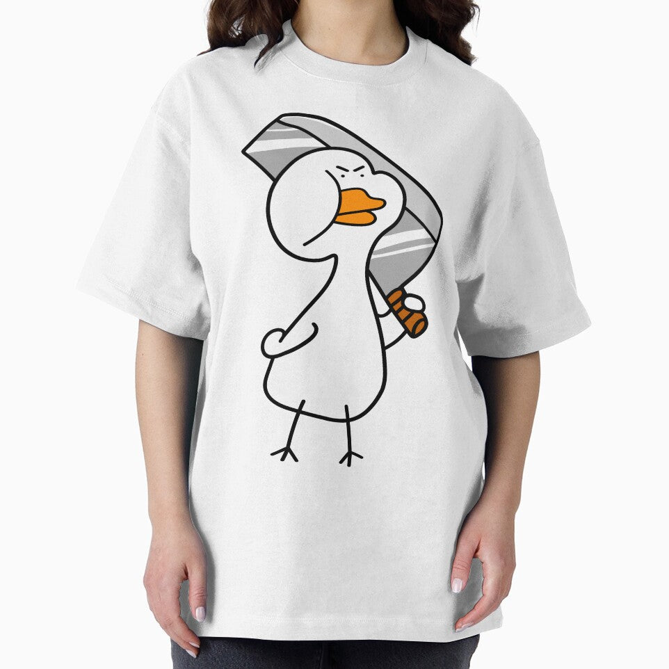 Funny Angry Duck with a Butcher (knife) by 147ology