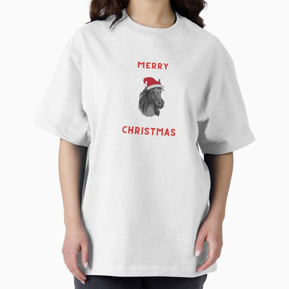 Merry Christmas | Black Horse Head by Daleen Cowgar