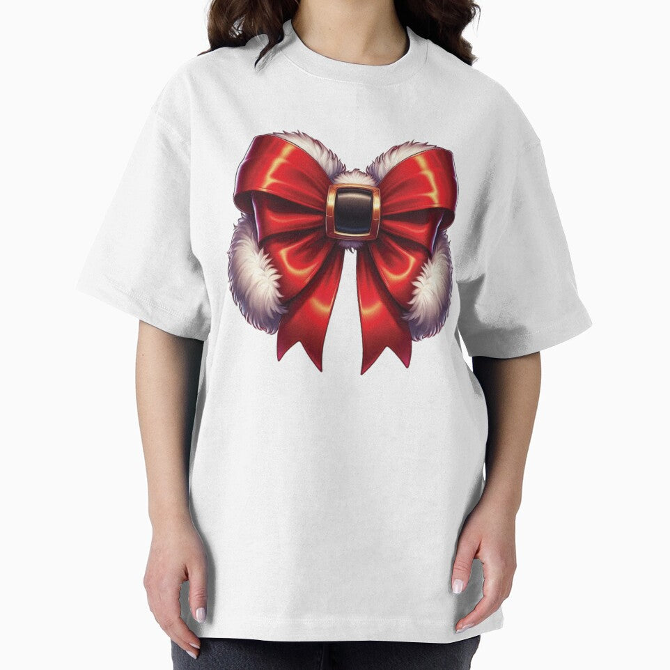 Santa's Red Coquette Bow - Luxurious Christmas Decoration Design by Fernandink1