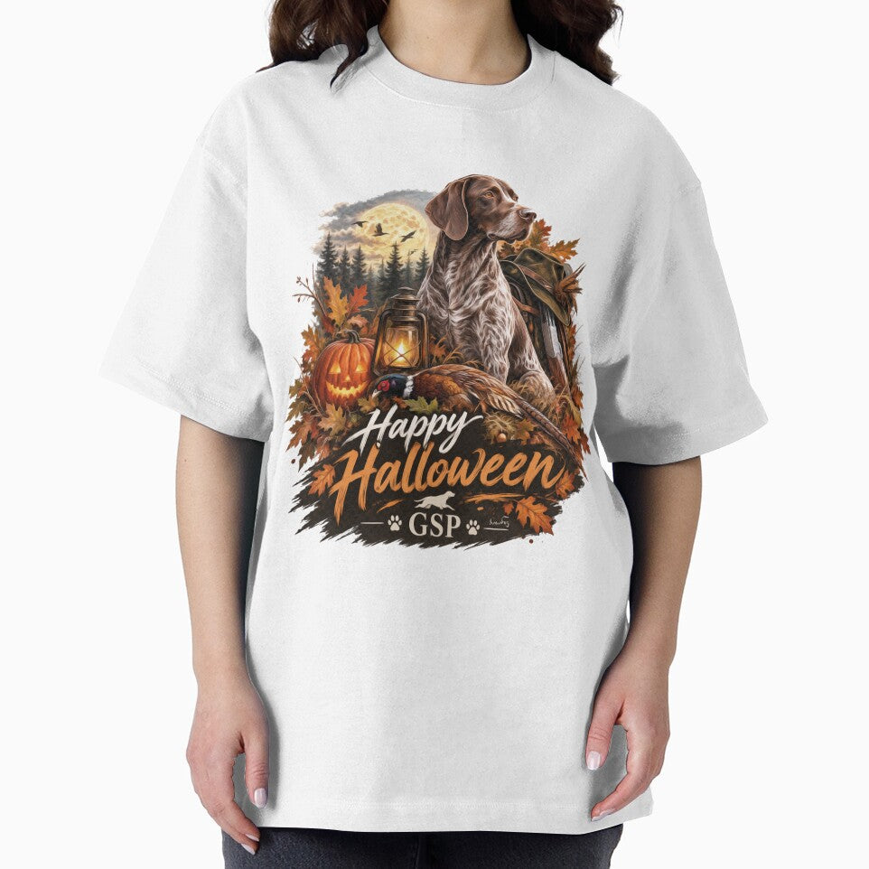 Halloween Hunting GSP – German Shorthaired Pointer by TammyHunterArt