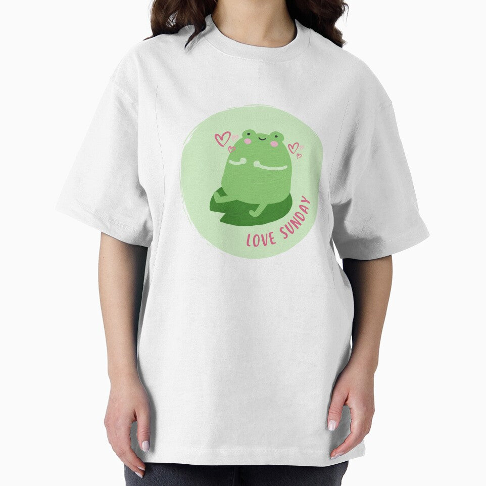 LOVE SUNDAY – Cute Frog Kawaii Aesthetic by Saynix