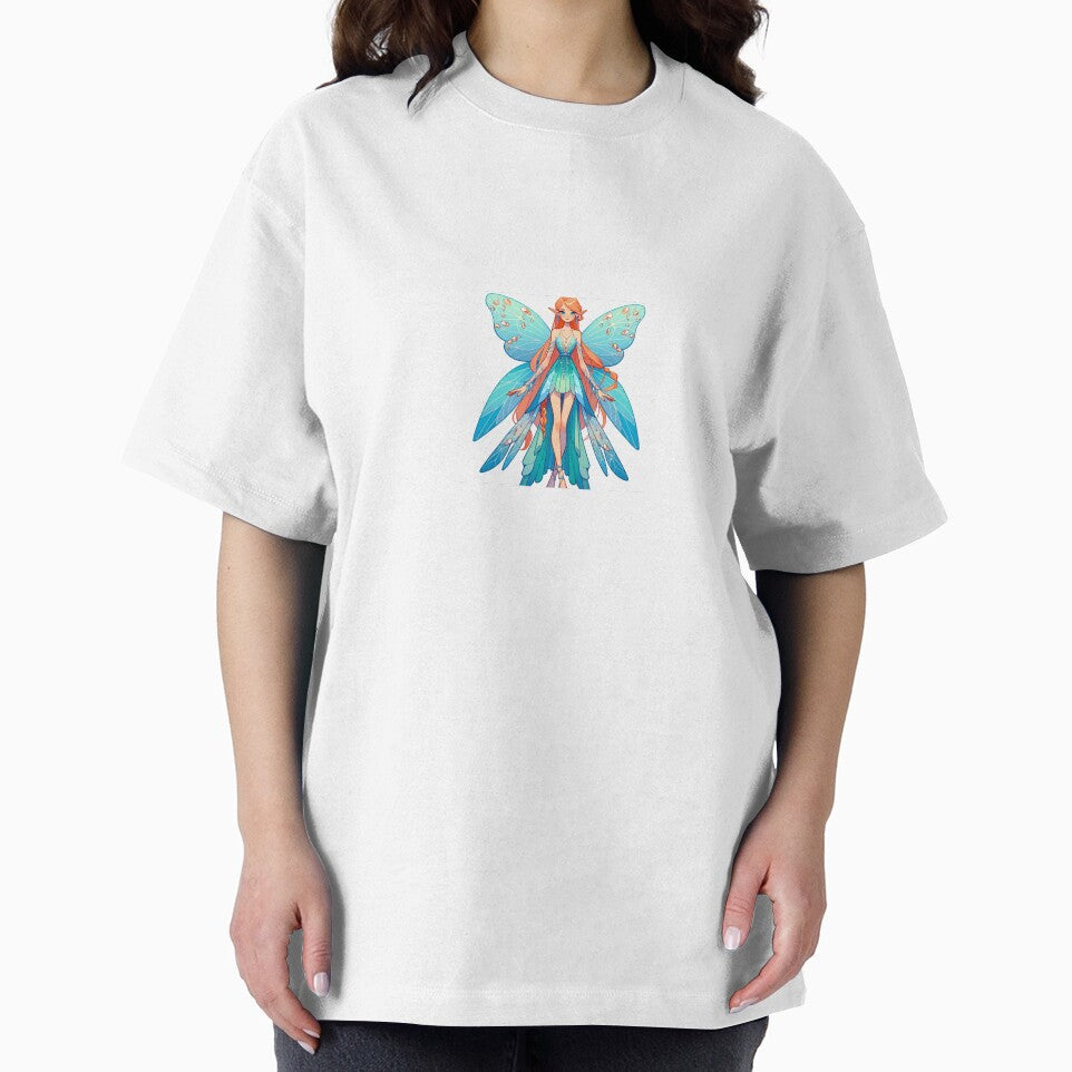 Light Turquoise Jewel Fairy with Orange Hair by EmeraldBamboo