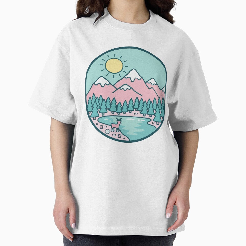 Pastel Mountain Deer by Gkinoki