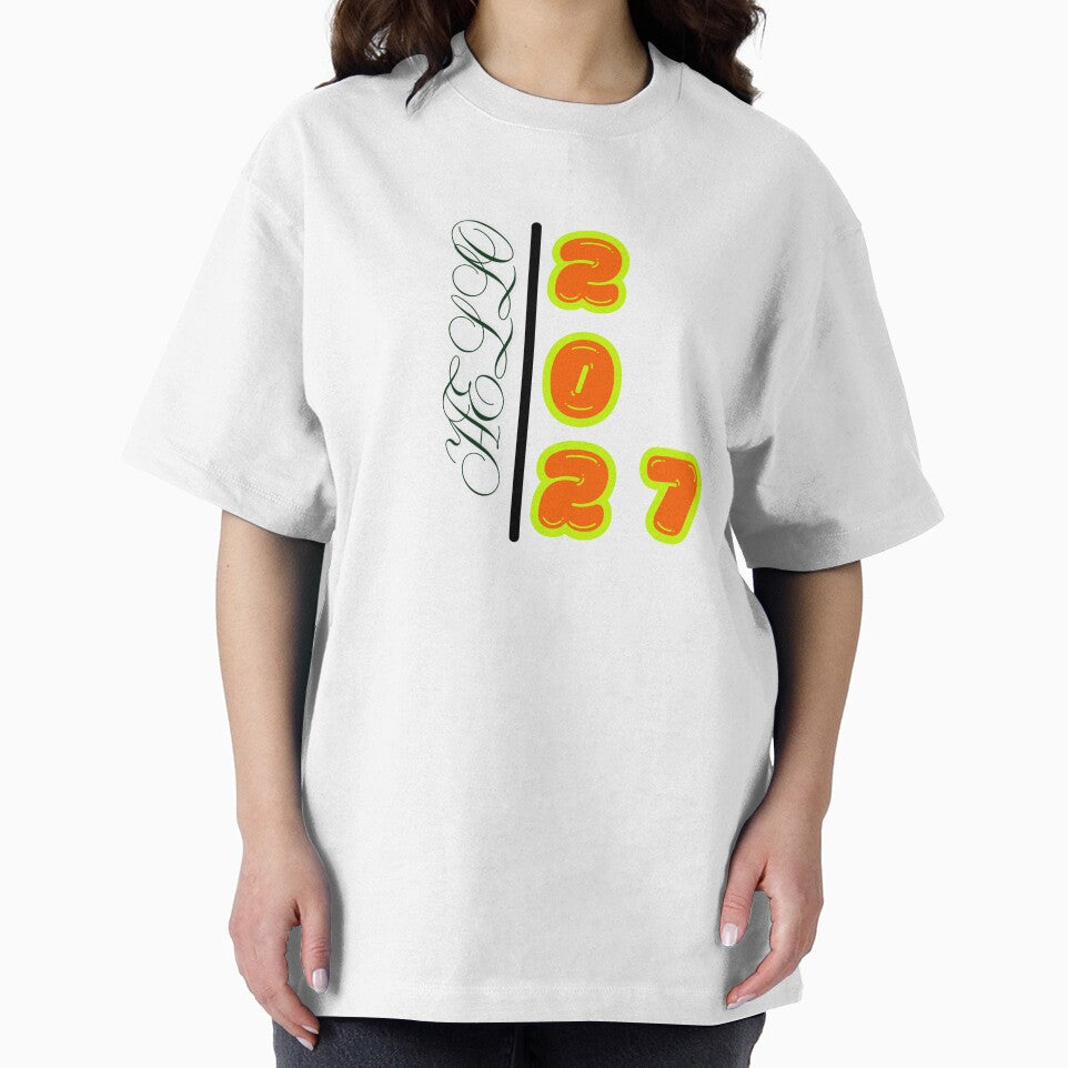 Hello 2027 Graphic T-Shirt | New Year Celebration Design | Retro Y2K Style 2027 Art Work | Happy New Year Party Graphic Design by Henrysink