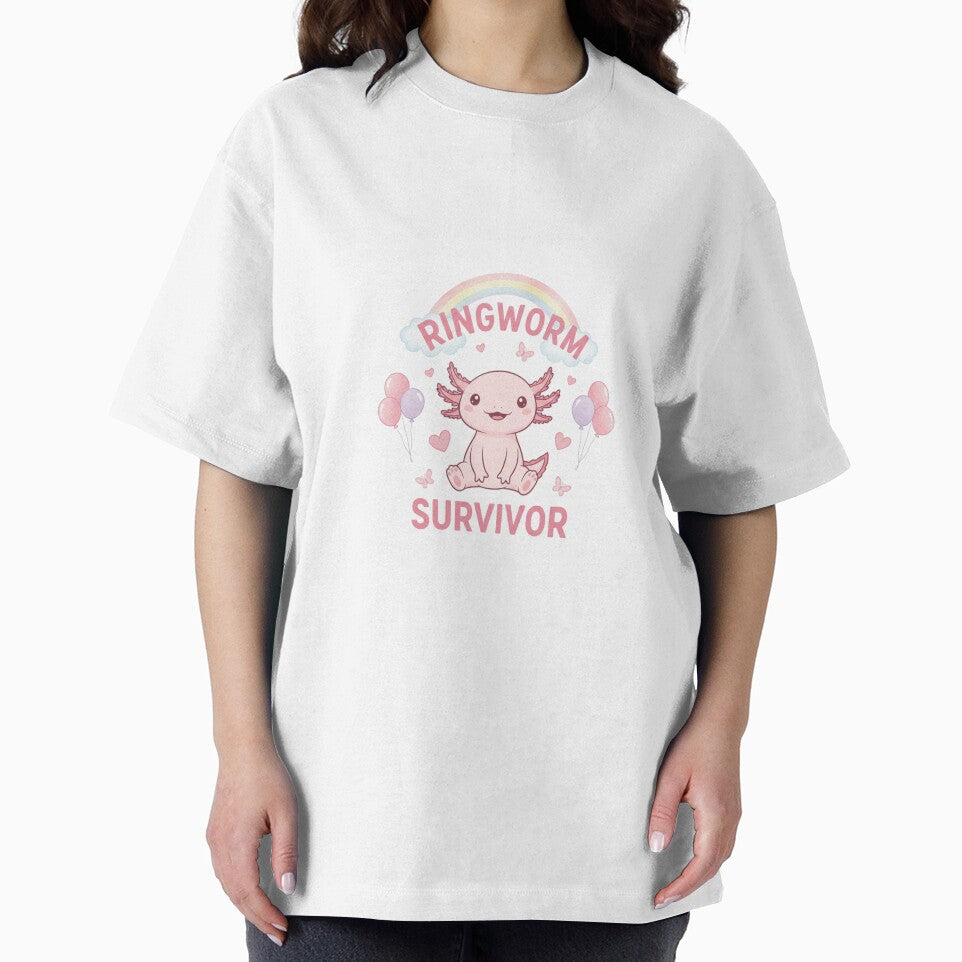 Axolotl ringworm survivor funny gag adult humor novelty meme by CheeseBlueprint