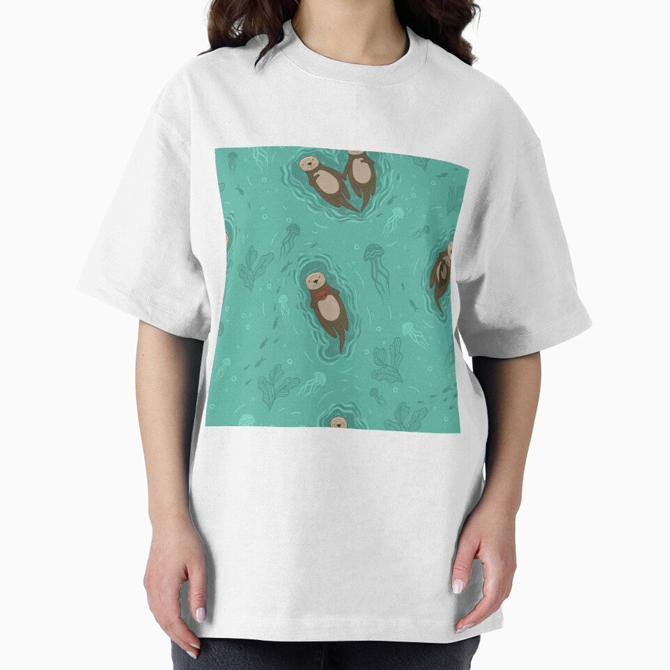 Otters In Love Floating Jelly Fish by AletacStore