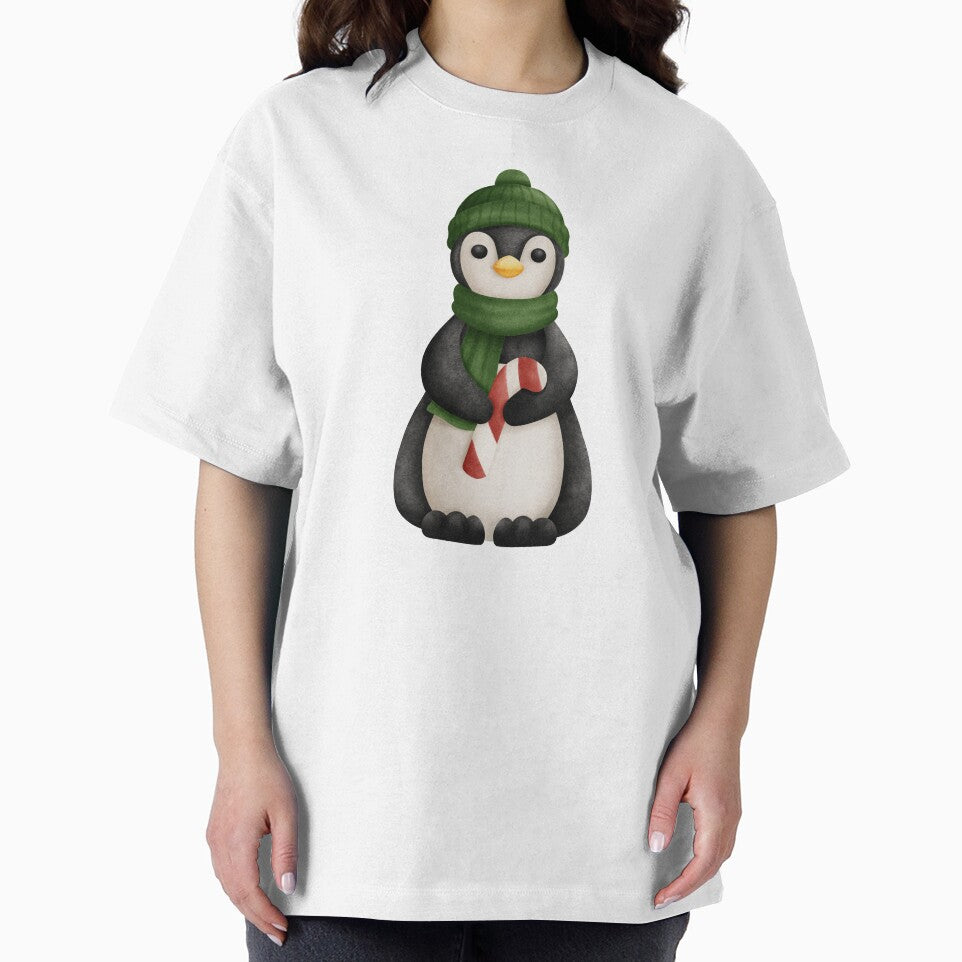"Winter-Ready Penguin: Rocking a Green Hat and Scarf" by Maximuse Store