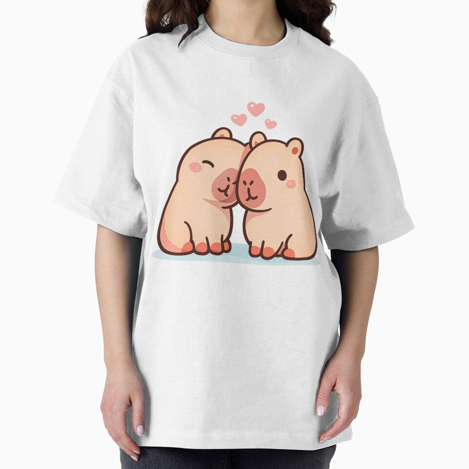Cute Cuddling Capybaras Design by StyleBloomes