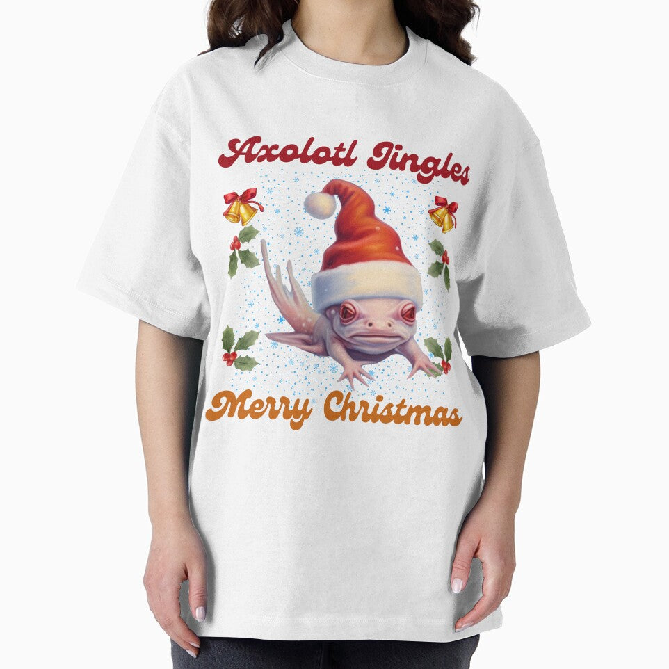 Christmas Axolotl by ishitastore08