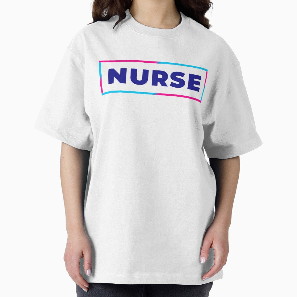 Nurse retro colorful frame by SVPOD