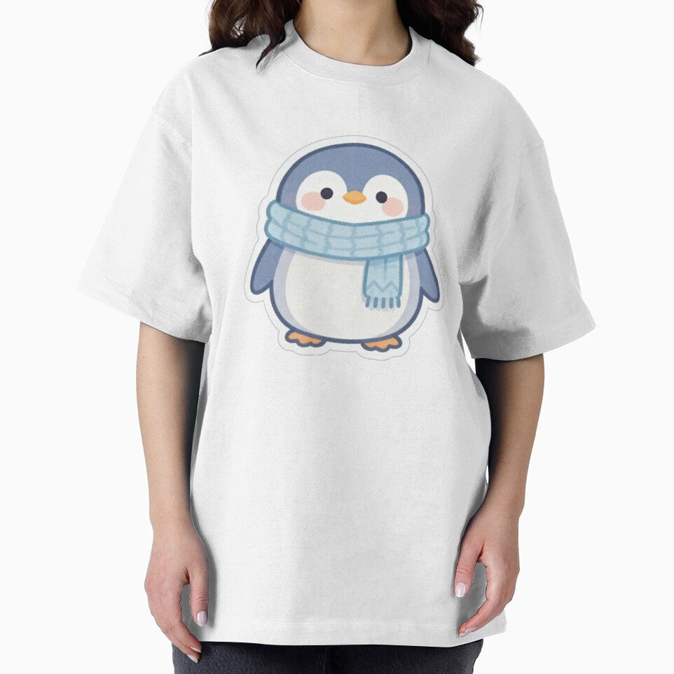 Cute Winter Penguin Sticker | Kawaii Penguin with Scarf | Adorable Animal Art by MiniPrintMagic