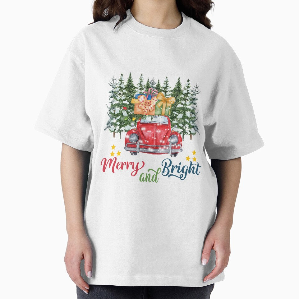 Merry and Bright car Merry Christmas, Christmas car. Snow christmas by Khalu