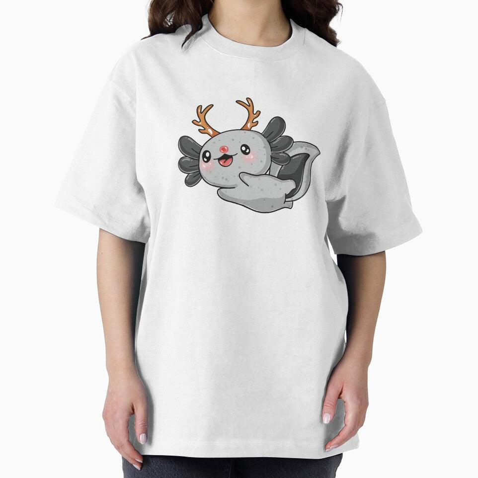 Rudolph Reindeer Axolotl by CozyBeeCreates