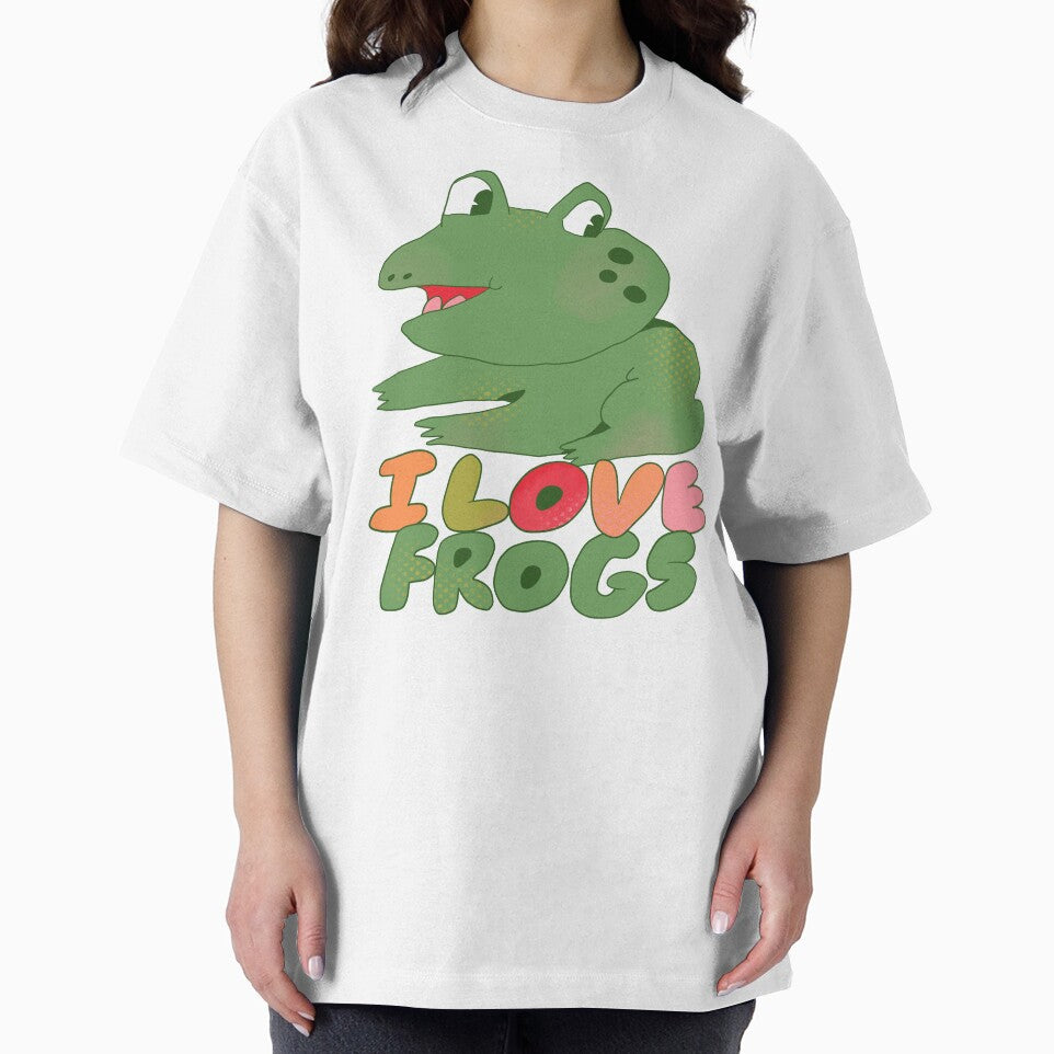 I Love Frogs (Green) by yellowflowerhut