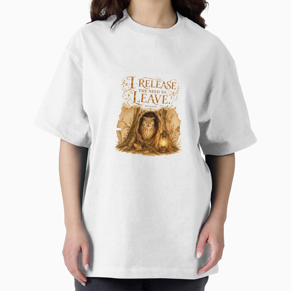 I Release The Need To Leave Vintage Owl Dark Academia by AQUILAKREO