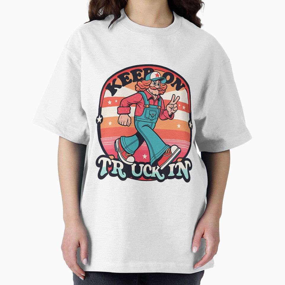 Keep On Truckin' Retro Vintage Trucker Lifestyle Gift | Perfect Gift For You And Friends by Matrix1992