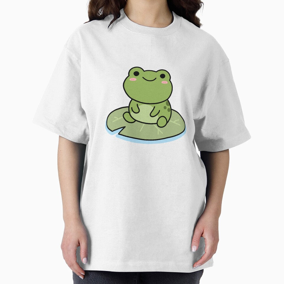 Cute Sleeping Frog on Lily Pad by artwithsushie