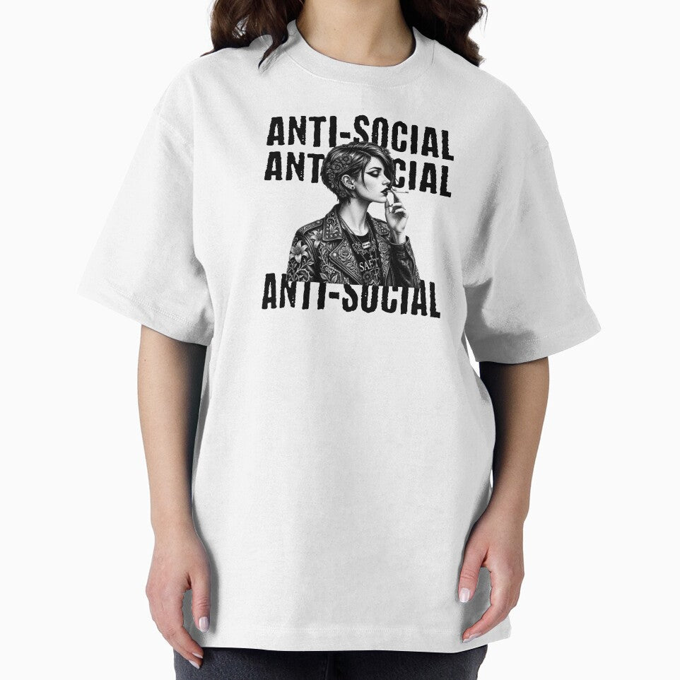Anti Social Alternative Punk Floral Girl by petalandarmour
