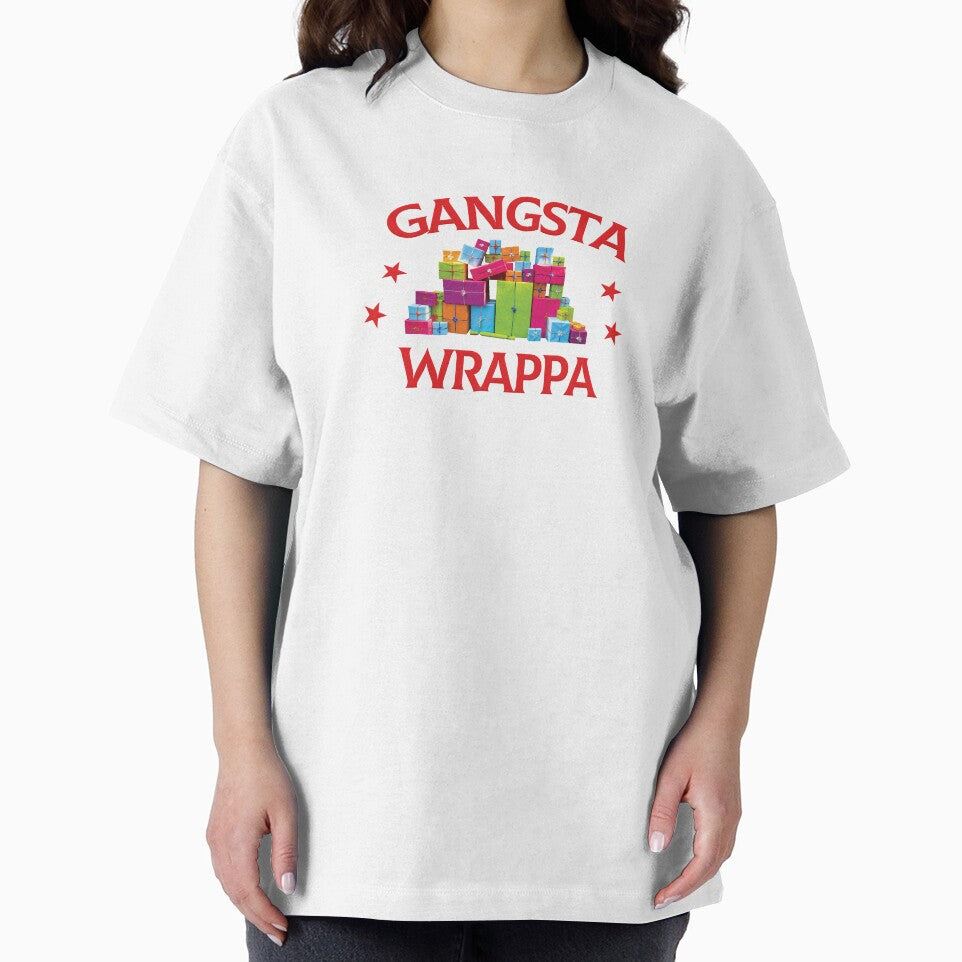 Gangsta Wrappa Funny Christmas T-Shirts by redjaygraphics