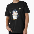 Adorable Baby Penguin in Scarf | Winter Penguin Art by CYouClothings