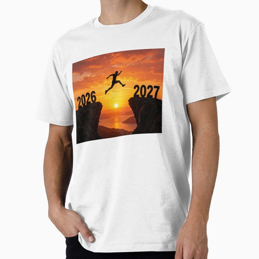 Silhouette of a Man Leaping to 2027 by Maria Dryfhout