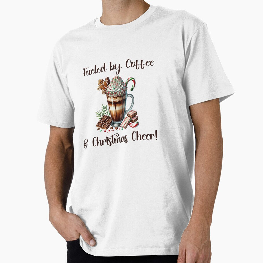 Fueled by Coffee & Christmas Cheer - Festive Holiday Coffee Lover Design by sirenandscript