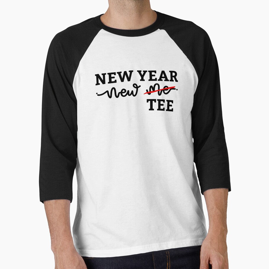 New Year Funny Tee, New Year New Me, Happy New Year Gift by ladylaughprints