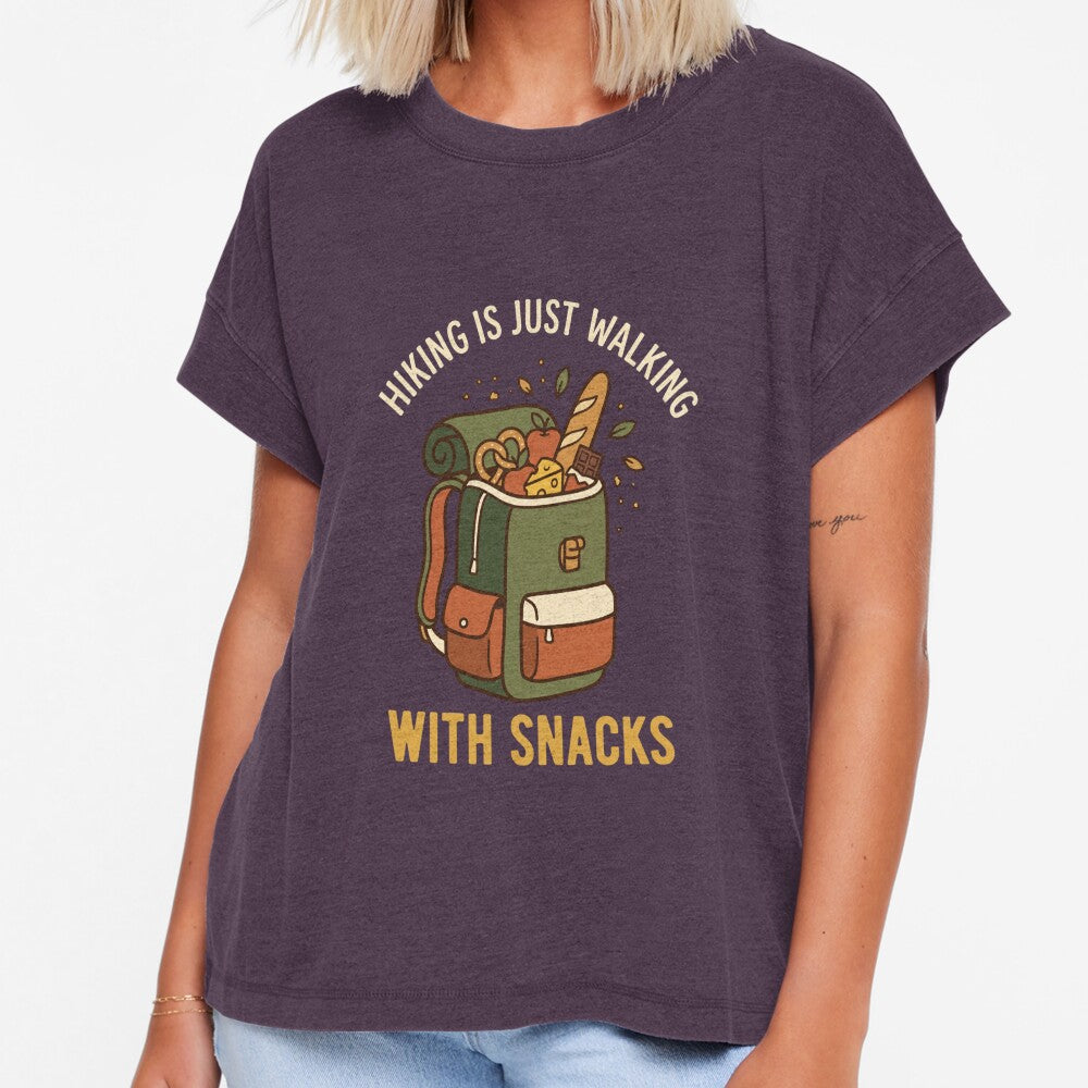 Hiking is just Walking with Snack by Epullution