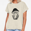 Cute Magic Mushroom Aesthetic Minimalistic Lineart Illustration by Enchantedbox