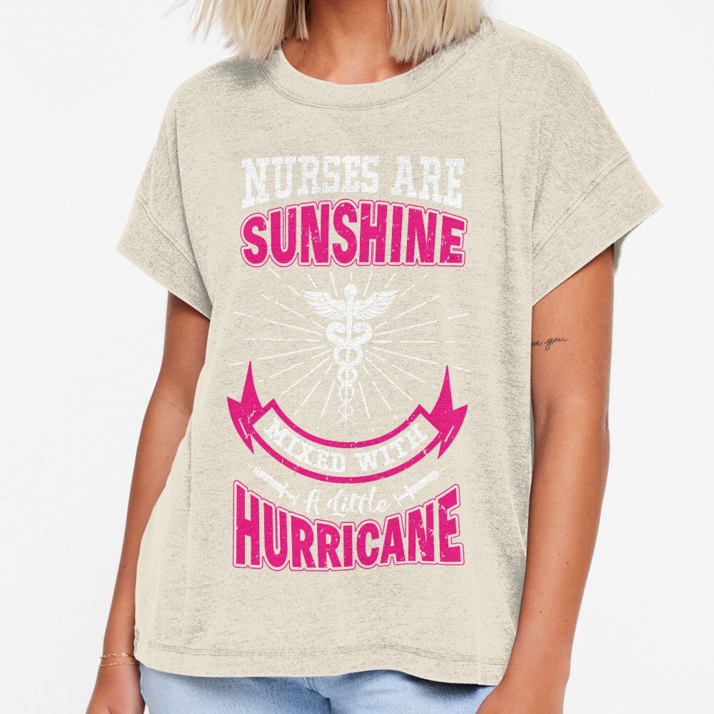 Nurse Are Sunshine Mixed with a Little Hurricane by WOW TeesAndThings