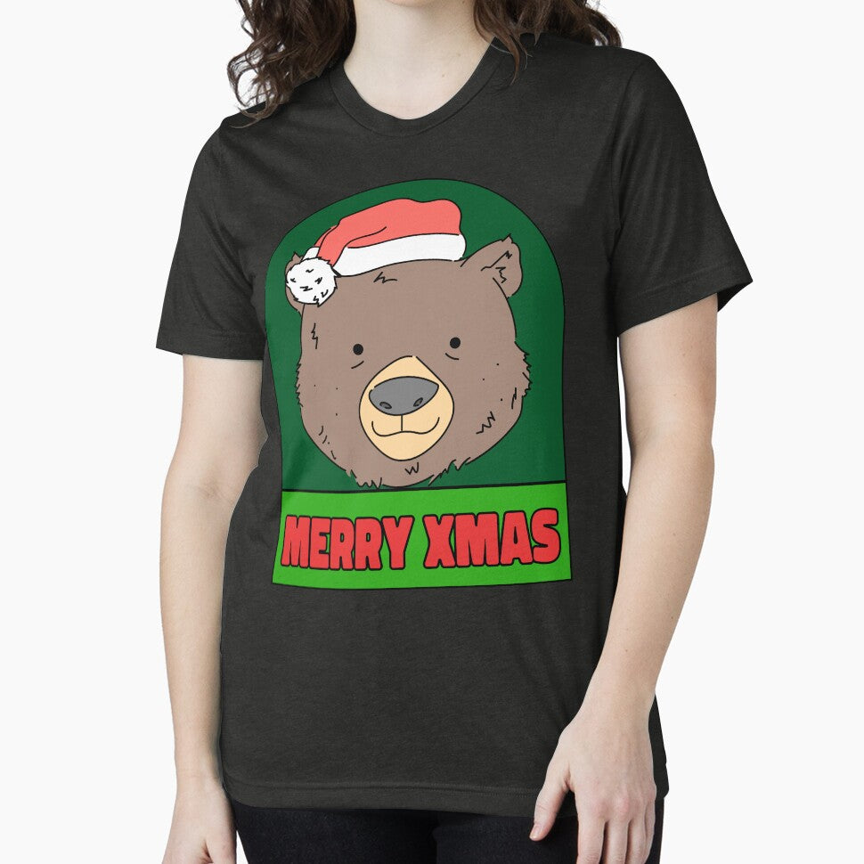 Christmas Bear Shirt | Merry And Bright Shirt | Matching Christmas Shirt | Couple Christmas Shirts | Christmas Gift T-Shirt by DesignsStation8
