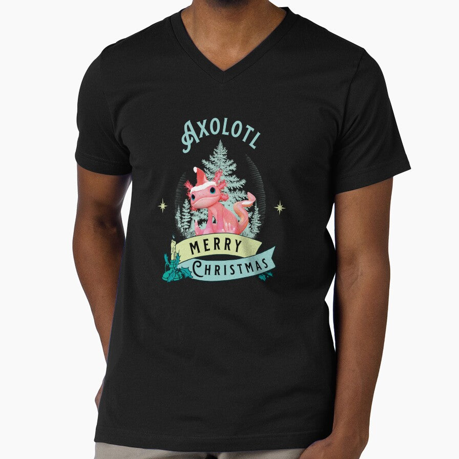 Funny Axolotl Merry Christmas by Vac1