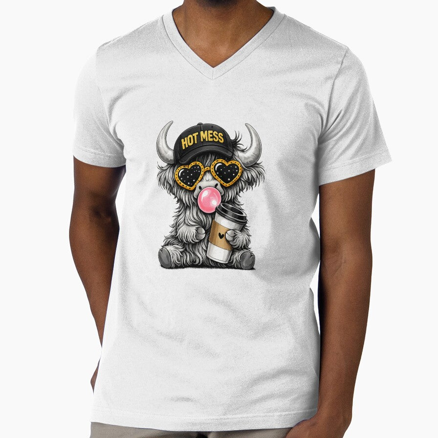 Hot Mess Highland Cow by Johnny-Store