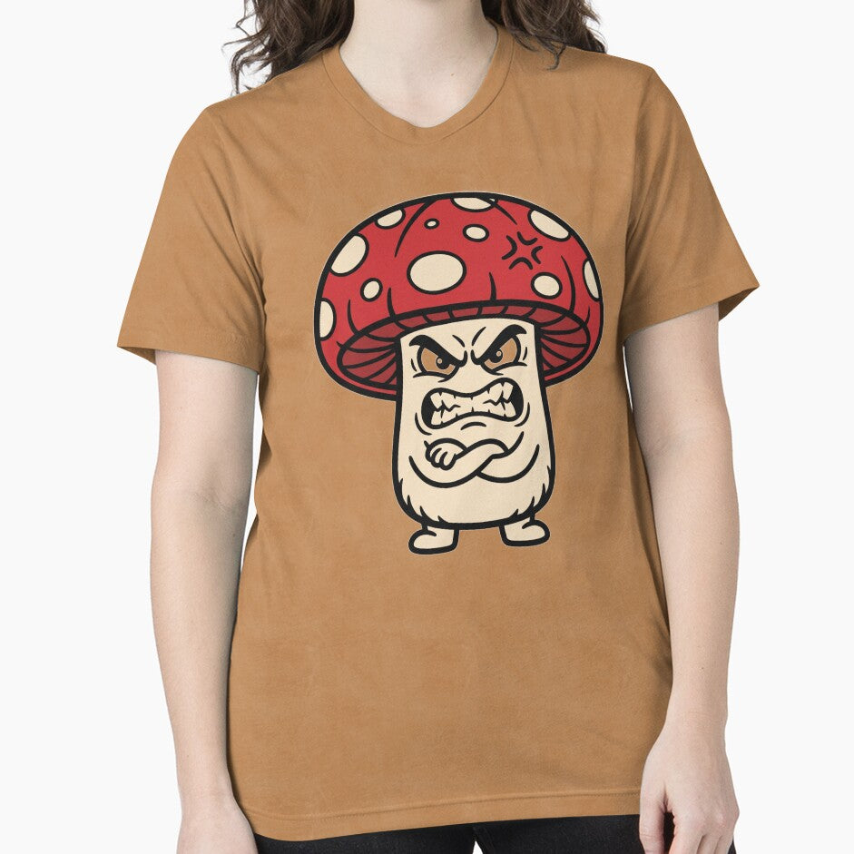 Angry Mushroom Character Cartoon by Rovano