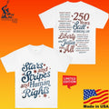Stars And Stripes And Human Rights Liberty And Justice For All 250 Years Unisex