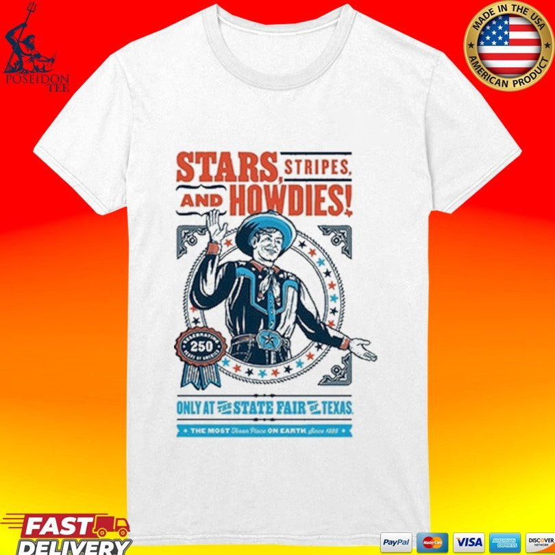 Stars Stripes And Howdies State Fair Of Texas 2026 Commemorative Art Unisex