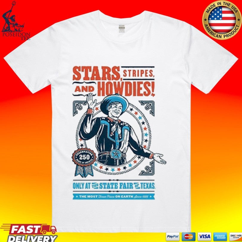 Stars Stripes And Howdies State Fair Of Texas 2026 Commemorative Art Unisex