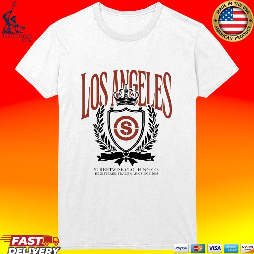 Streetwise Los Angeles Registered Trademark Since 2003 City Crest Unisex
