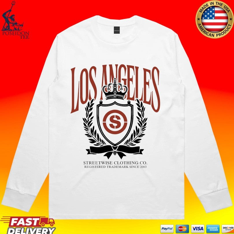 Streetwise Los Angeles Registered Trademark Since 2003 City Crest Unisex