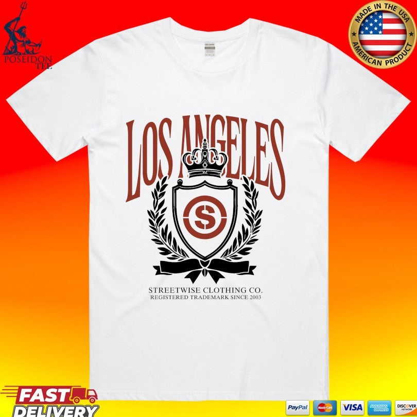 Streetwise Los Angeles Registered Trademark Since 2003 City Crest Unisex