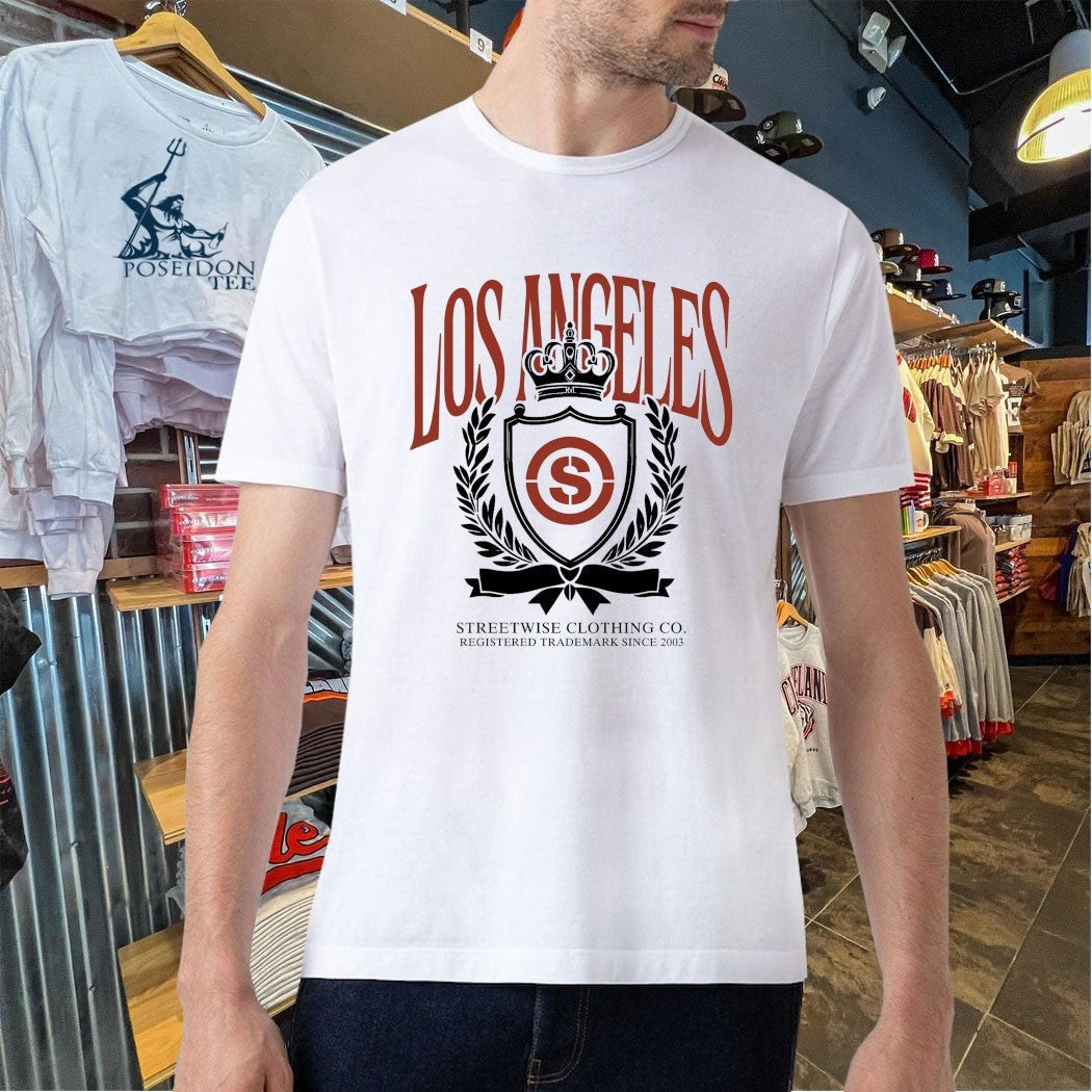 Streetwise Los Angeles Registered Trademark Since 2003 City Crest Unisex