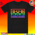 Sub Pop Mega Mart Sub Pop Logo Rainbow Tweed Blue Unisex