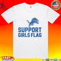 Support Girls Flag Detroit Lions Unisex