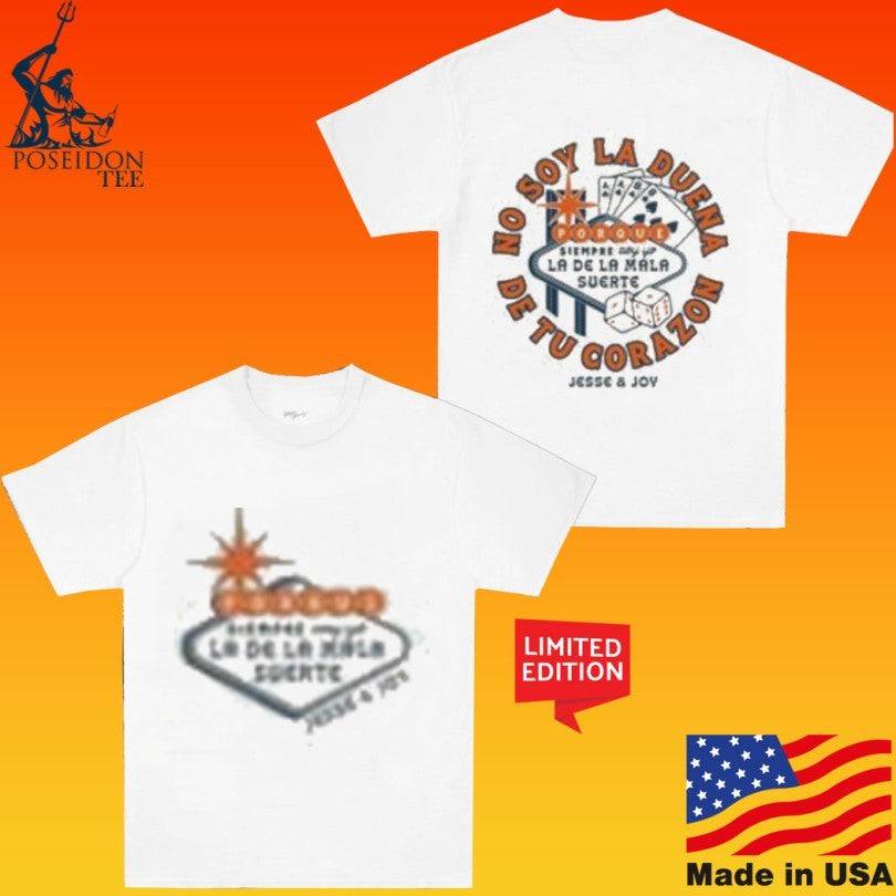Jesse & Joy No Soy La Duena De Tu Corazon Vegas Cream Unisex
